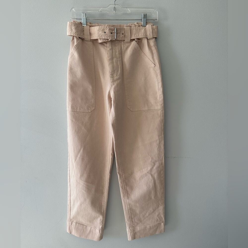 A.L.C. Jeans Pants Women’s 4 Pink Flynn Wide Leg Ankle Length Cropped Summer